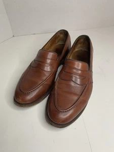 Allen Edmonds RANDOLPH Men's Slip-On Penny Loafers 10.5 D Brown 4849 Dress Shoes - Picture 1 of 13