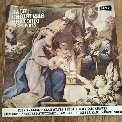 BACH CHRISTMAS ORATORIO HIGHLIGHTS, ELLY AMELING, HELEN WATTS,  DECCA SET 423 LP - Image 1 of 4