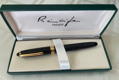 Réplica de pluma estilográfica vintage Recife Senior Depose con diseño guilloché. Foto 1 de 4