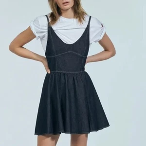 Zara denim fit and flare mini dress size 2XL NWT - Picture 1 of 7