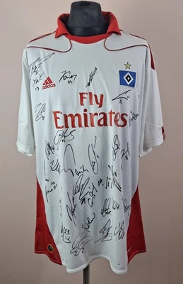 Hamburger SV 2010/2011 ADIDAS Home  SQUAD SIGNED Shirt Men's Size 2XL HSV Jersey - Image 1 of 4