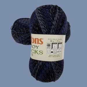 Patons Kroy Socks FX Super Fine Yarn 2 Skeins Cadet Colors 50g/1.75oz/166yds ea - Picture 1 of 5