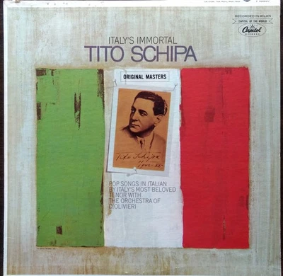 Tito Schipa, Italy's Immortal Tito Schipa, (LP, Comp, Mono), VG+, 3800557091 - Image 1 of 4