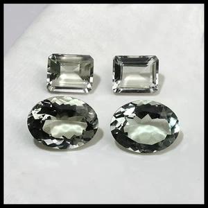 Como Nuevo ~ Lote de 4 Piezas Gemas Corte Facetado Amatista Verde Natural VVS 11mm-16mm - Imagen 1 de 11