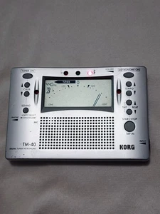 Korg TM-40 Large Display Digital Guitar Tuner & Metronome w/Kickstand - Picture 1 of 7