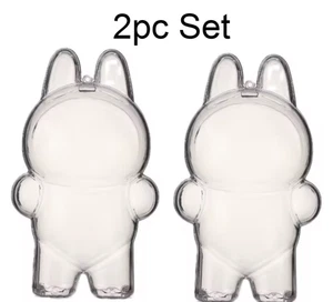Clear Protective Monster Plush Case for Labubu Popmart Protective Cover 2pc set - Picture 1 of 4