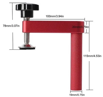 2 Bench Dog Clamps, 3/4 inch (19mm) Non-Marking Wood Working Hole Clamps New - Image 1 of 3