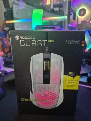 Neue Roccat Burst Pro RGB Gamer Gaming Maus Weiss - Bild 1 von 2