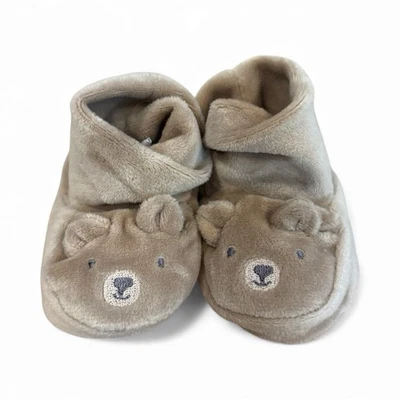 全新 新生儿 男女通用 男孩 女孩 柔软 冬季 婴儿 泰迪熊 拖鞋 靴子 — 第 1/4 张图片