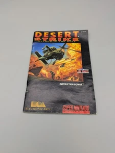 Desert Strike Return to the Gulf Super Nintendo SNES Instruction Manual Only - Picture 1 of 5