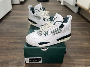 Nike Air Jordan 4 Retro GS Oxidized Green Size 4.5Y / 6 Women’s FQ8213-103 Clean - Picture 1 of 7