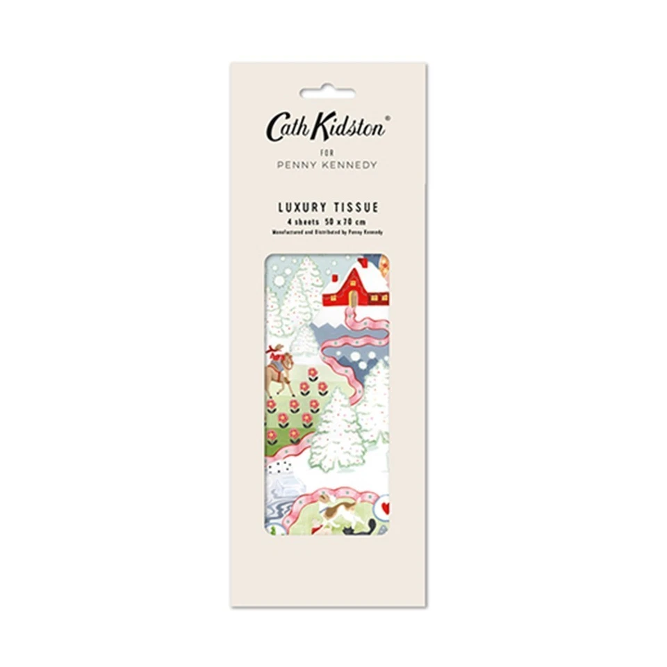 Cath Kidston Christmas Journey Tissue Wrapping Paper 4 sheets 50 x 70 cm - Image 1 of 1