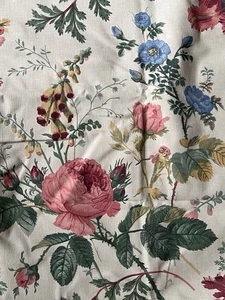 Lot Of 2 Country Curtains. Red Lion Inn Floral Curtains Rod Pocket 77” Long - Picture 1 of 8