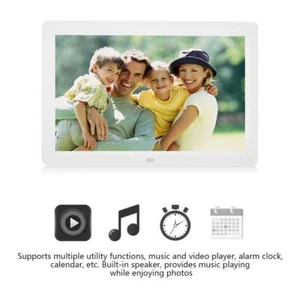 12In Digital Photo Picture Frame Album Clock Music Player with Remote Control EU - Picture 1 of 12