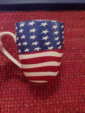 American Flag Glittery Mug