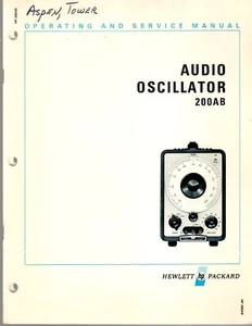 Hewlett Packard 200AB ABR Audio Oscillator Ops&Svc Manual 200AB-904 - Picture 1 of 1
