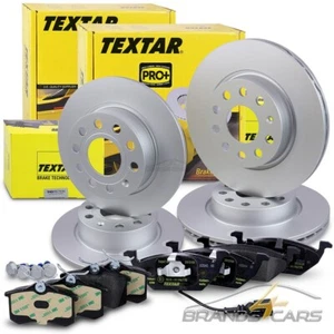 TEXTAR BREMSSCHEIBEN +BELÄGE VORNE+HINTEN FÜR AUDI A3 SEAT LEON SKODA VW GOLF 6 - Bild 1 von 12