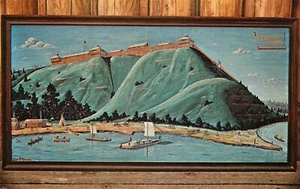 Postcard Missouri Fort Osage George Fuller Painting Unposted - Picture 1 of 2