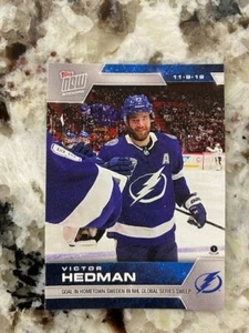 2019-20 TOPPS NOW NHL STICKER WEEK 6 TAMPA BAY LIGHTNING VICTOR HEDMAN #49 - Picture 1 of 1