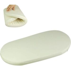 New Iceblue HD Oval Foam Pad Mattress Bassinet Cradle Crib Changing Basket 
