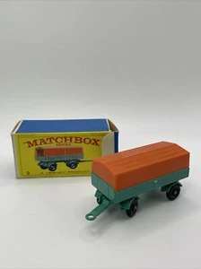 Matchbox #2 Mercedes Trailer With Original Box, Nice Original - Picture 1 of 7