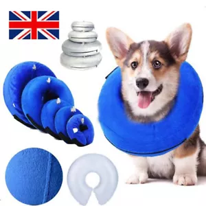 Dog Cat Inflatable Collar Soft E-Collar Pet Puppy Medical Protection Head Cone - Picture 1 of 13