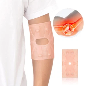 1pc Elbow Brace Washable Silicone Unisex for Joint Pain Relief Tendonitis Tennis - Picture 1 of 11
