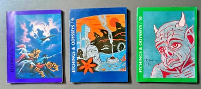 Etchings & Odysseys Science Fiction Magazine #7,9,10 - Limited Edition -1986-87! - Imagem 1 de 4