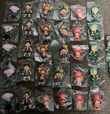 10 x Anime One Piece Rubber Keyring Keychain Wholesale Job Lot BNIP