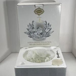 Shannon Crystal By Godinger Lotus Crystal Collection New Open Box - Picture 1 of 5