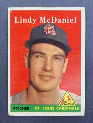 1958 Topps #180 Lindy McDaniel (St. Louis Cardinals) - Image 1 of 2