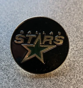NEW Dallas Stars logo, Round, Black NHL Hockey pin - 1 Inch - Bild 1 von 3