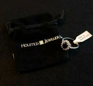 JOYEROS ACOLCHADOS ZAFIRO GENUINO CON ANILLO CIRCONITA TALLA 6 NUEVO - Imagen 1 de 3