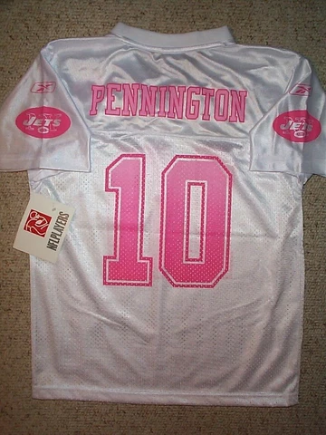 New York NY Jets CHAD PENNINGTON nfl Football Jersey Youth *GIRLS* (L-LG-LARGE) Cover