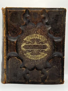 Rare Original Pictorial Family Bible Old And New Testaments Hubbard Bros 1873 - Picture 1 of 21