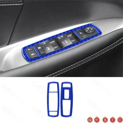 For Dodge Journey 2011-17 Blue Front Window Switch Button Trim Cover Decoration Foto 1 de 4