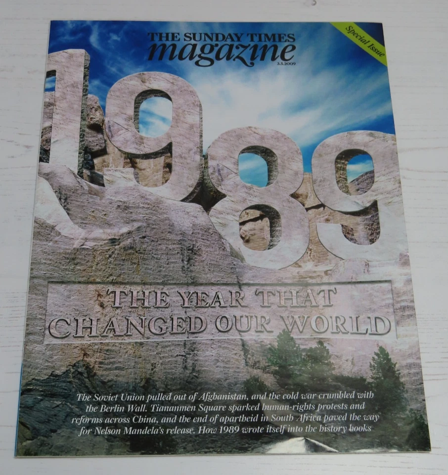 May 3rd 2009 Sunday Times Magazine : 1989 The Year That Changed The World - Image 1 of 4