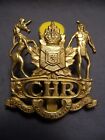 Colchester & Hants Regiment Wwii Cap Badge M.114A 2Nd Type Chr C.H.R. 25 Canada