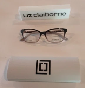 Liz Claiborne L441 HAQ 135 Eyeglasses Frames W/Case Pink GRAY GOLD Optical - Picture 1 of 11