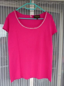 Pompöös Sommerpullover 42/44 pink Viscose neuwertig - Bild 1 von 5