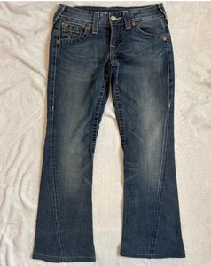 True Religion Dark Blue Flare Jeans, size 28 - Picture 1 of 5