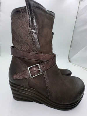 Botas de cuña Miz Moo marrón para mujer talla 36 (6) Foto 1 de 4