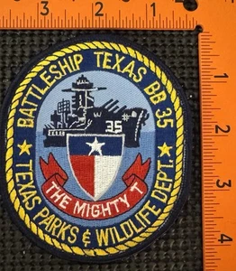 Battleship Texas BB35 Texas Parks & Wildlife Department The Mighty 7 Patch - Picture 1 of 2