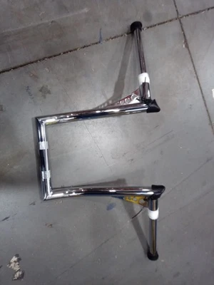 Manillar colgante 14" Rise 1.25" Fat Chrome Sharp Ape para Kawasaki Vulcan 1700 Foto 1 de 2