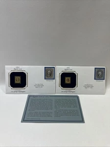 1861 Regular Issue George Washington 22k Gold Replica Stamps Reproduction - Picture 1 of 4