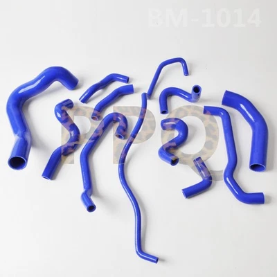 Mangueira de refrigerante de silicone azul para 1999-2001 BMW E38 E39 540i 740i 740iL V8 4.4L - Imagem 1 de 4