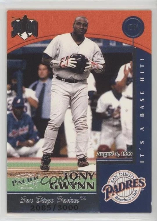 1999 Pacific Omega Hit Machine 3000 /3000 Tony Gwynn #15 HOF - Image 1 of 2