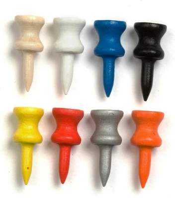 Golf Tees Etc 1" High Quality Wooden Step Down Tees - Pack of 100 - Brand New - Image 1 of 4