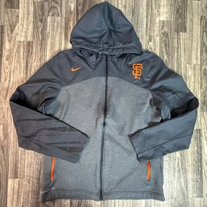 Nike Giants Therma-Fit MLB Hoodie Jacket Black Orange Full Zip Men’s Medium - Picture 1 of 10