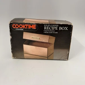 Ricettario Vintage NOS Rame Massello Confezione Originale Cucina Cooktime LEGGI - Foto 1 di 14